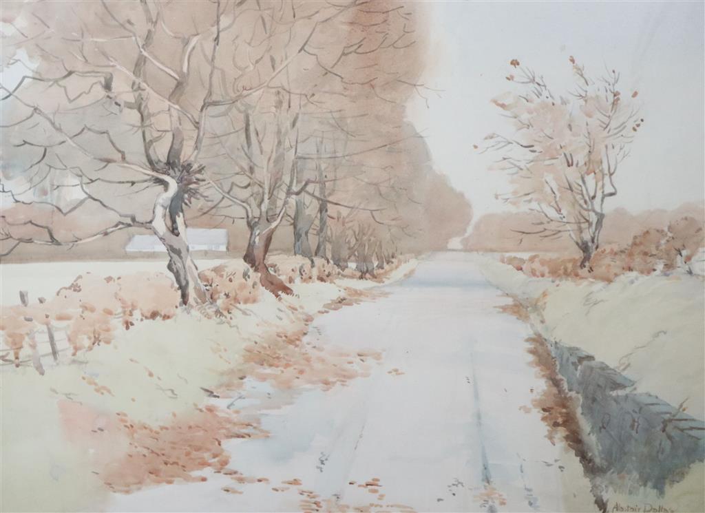 Alastair A. K. Dallas (1898-1983) Beggars Road, Cussie 50 x 60cm